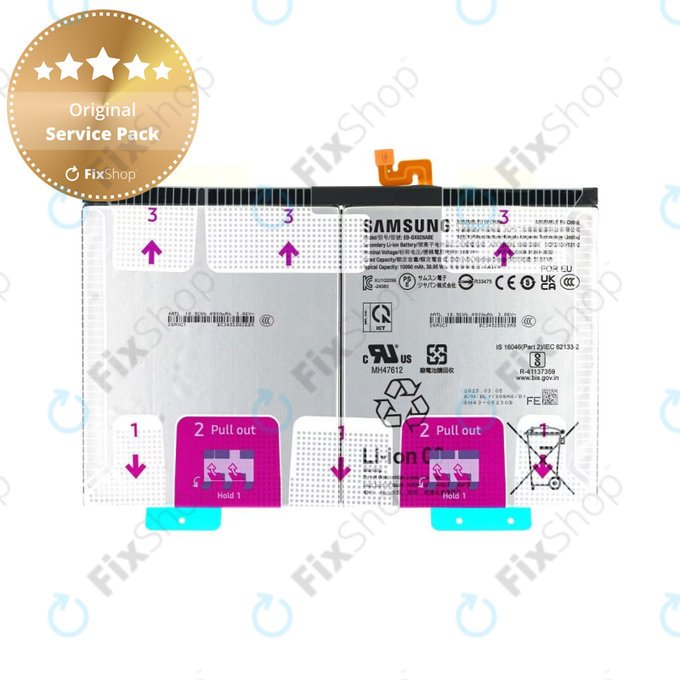 Bateria do Samsung Tab S10 FE+ X620, X626, EB-BX828ABE, 10090mAh, GH82-37171A, Genuine Service Pack
