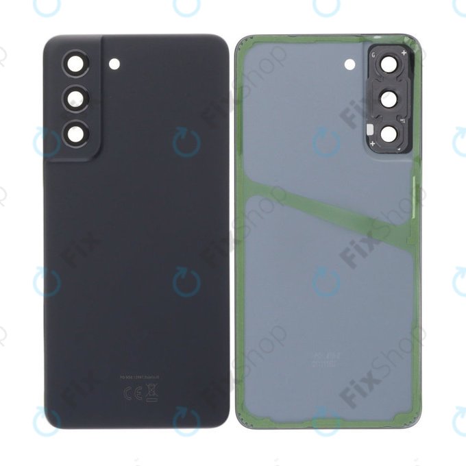 Tylna pokrywa baterii z kompletnym montażem do Samsung S21 FE G990B, Grafitowy, Graphite
