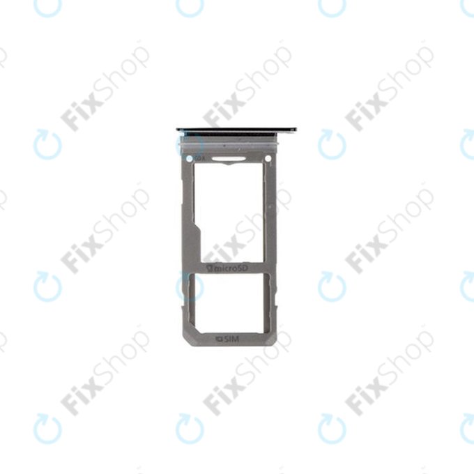 Tacka SIM + SD do Samsung S9 Plus G965F, GH98-42576A, Midnight Black, Genuine Service Pack