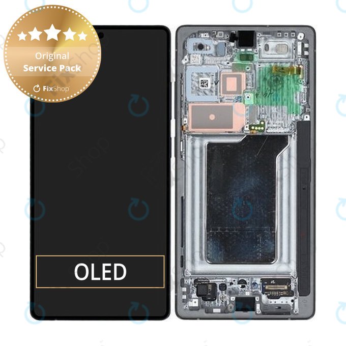 Wyświetlacz do Samsung Galaxy S25 Ultra, Ekran dotykowy z ramką, Titanium Black, GH82-36387D, Genuine Service Pack