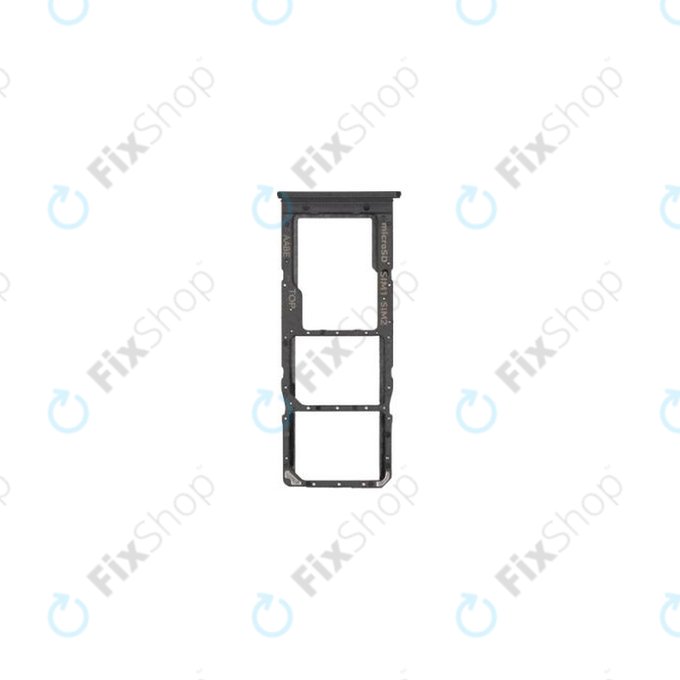 Tacka SIM do Samsung A12 A125F, GH98-46124A, Czarny, Black, Genuine Service Pack
