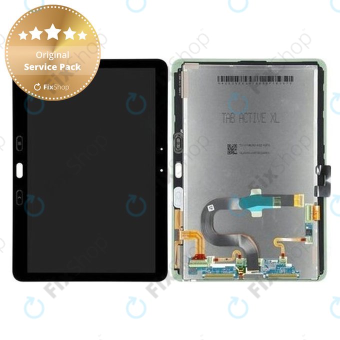 Wyświetlacz do Samsung Tab Active Pro T545, Ekran dotykowy bez ramki, GH82-21303A, Czarny, Black, Genuine Service Pack