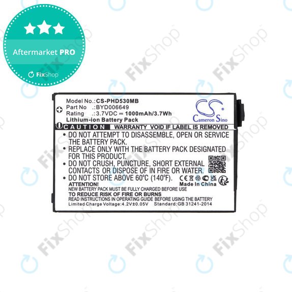Bateria do Philips Avent Eco SCD535 DECT, 1000mAh, Li-Ion, 3.7V, BYD001743, HQ
