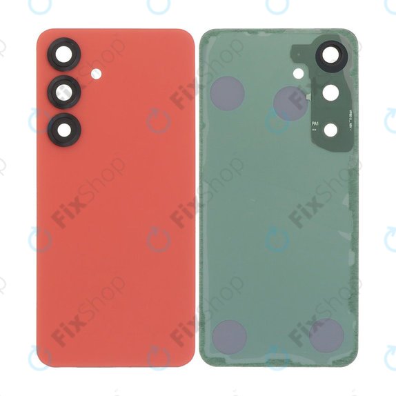 Tylna pokrywa baterii z kompletnym montażem do Samsung S25, Coralred