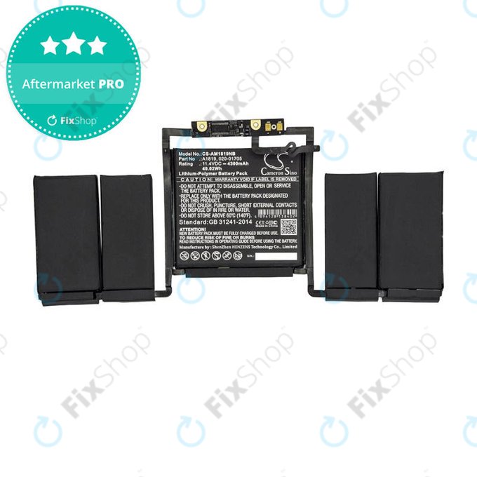 Bateria do MacBook Pro 13" A1706 (Early 2016 - Late 2017), 4300mAh, HQ