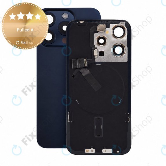 Szkło tylnej obudowy do iPhone 15 Pro, Blue Titanium, Pulled A