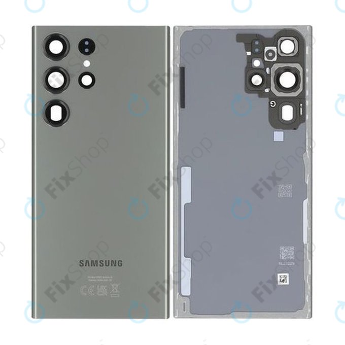 Tylna pokrywa baterii do Samsung S23 Ultra S918B, GH82-30400C, Zielony, Green, Genuine Service Pack