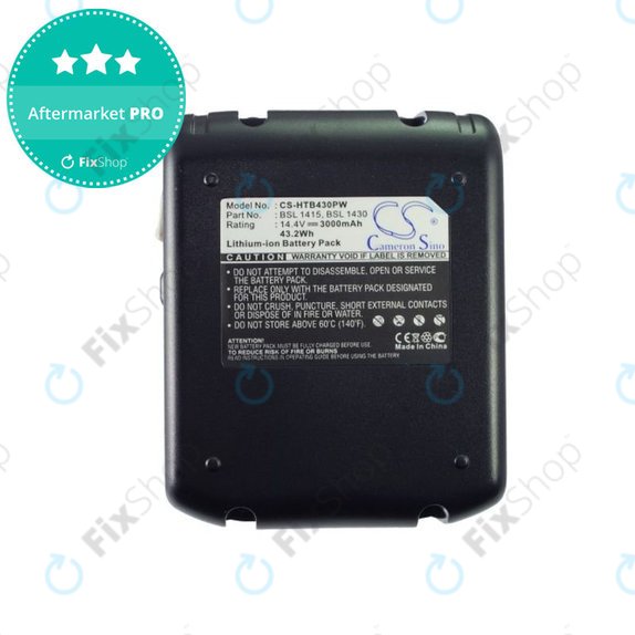 Bateria do Hitachi C 14dsl, Dv 14dbl, Wh 14dbl, 3000mAh, Li-Ion, 14.4V, BSL 1415, BSL 1430, HQ