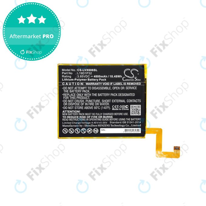 Bateria do Lenovo Tab M10 Plus, L19D1P32, 4800mAh, HQ