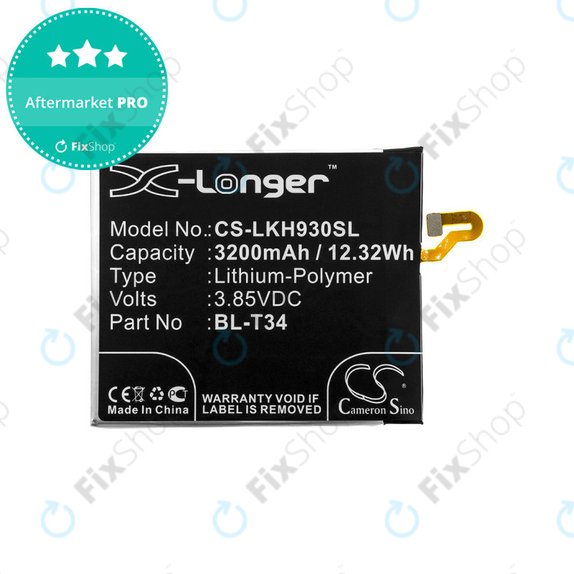 Bateria do LG H930, V30, V35, 3200mAh, Li-Pol, 3.85V, BL-T34, HQ
