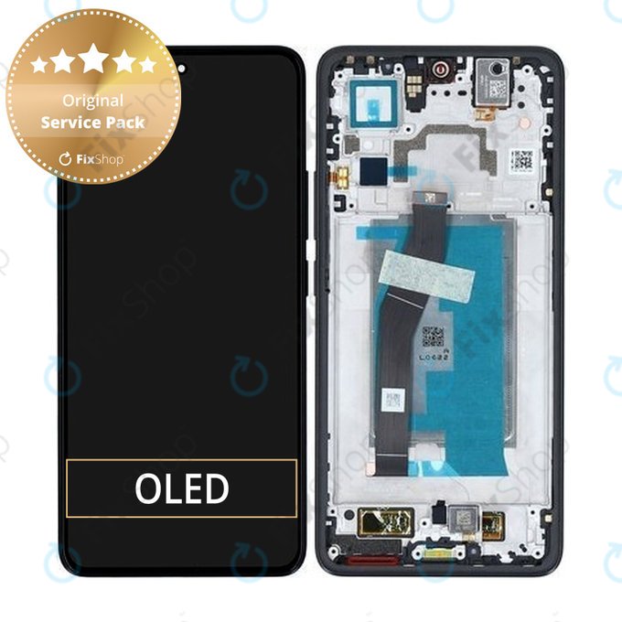 Wyświetlacz do Xiaomi 14T, Ekran dotykowy z ramką, Titan Black, 5600030N12A00, Genuine Service Pack