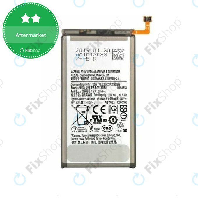 Bateria do Samsung S10 G973F, EB-BG973ABU, 3400mAh