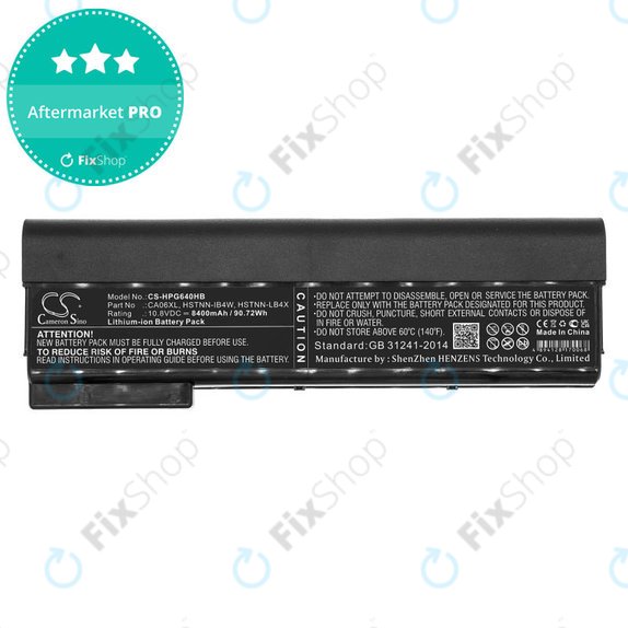 Bateria do HP ProBook 640 G1, 650 G1, 655 G1, 645 G1, 8400mAh, Li-Ion, 10.8V, CA06XL, HQ
