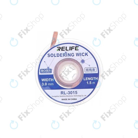 Potezna plecionka do rozlutowywania (3mm), Relife RL-3515