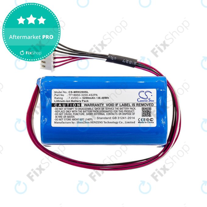 Bateria do Marshall Kilburn II, 5200mAh, Li-Ion, 7.4V, TF18650-3200-4S2PA, HQ