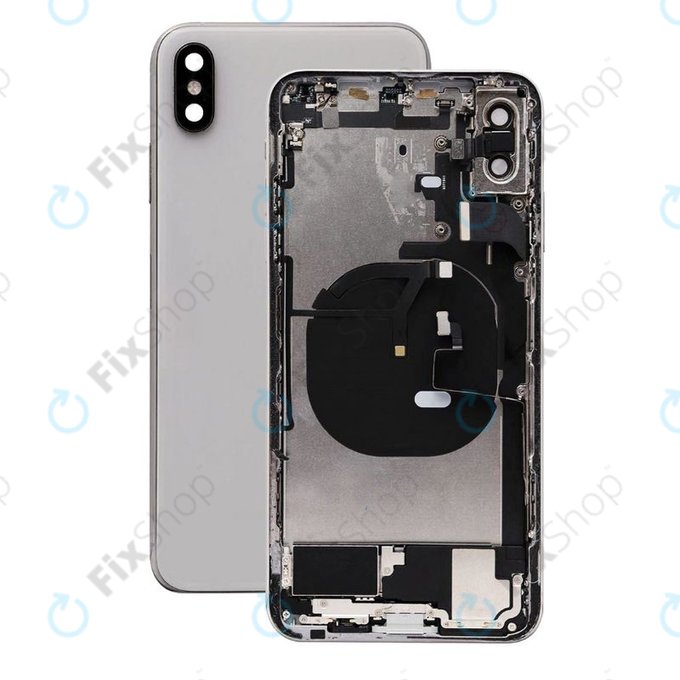 Tylna obudowa z malymi czesciami do iPhone XS Max, Srebrny, Silver