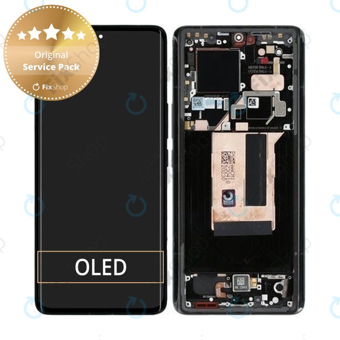Wyświetlacz do Xiaomi 13 Ultra, Ekran dotykowy z ramką, Czarny, Black, 56000600M100, Genuine Service Pack