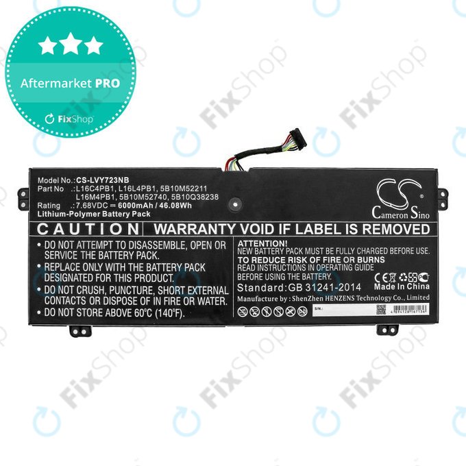 Ładowarka do Lenovo Yoga 720-13, 730-13, 6000mAh, Li-Pol, 7.68V, L16L4PB1, HQ