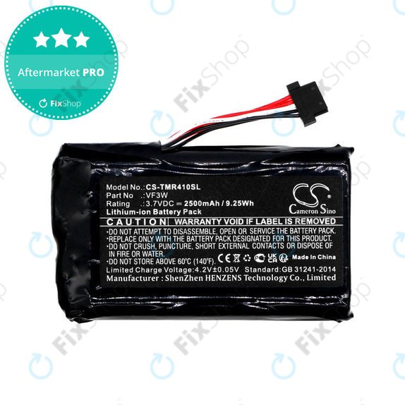 Bateria do TomTom Rider, Great Rides, 2500mAh, Li-Ion, 3.7V, VF3W, HQ