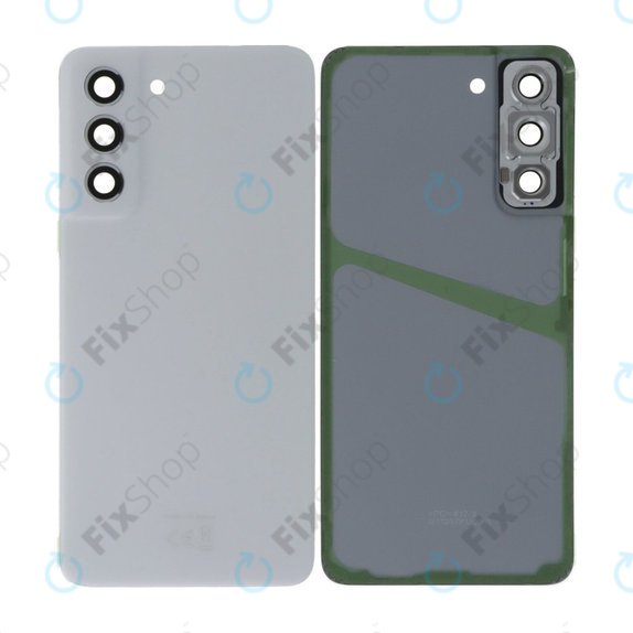Tylna pokrywa baterii z kompletnym montażem do Samsung S21 FE G990B, Biały, White