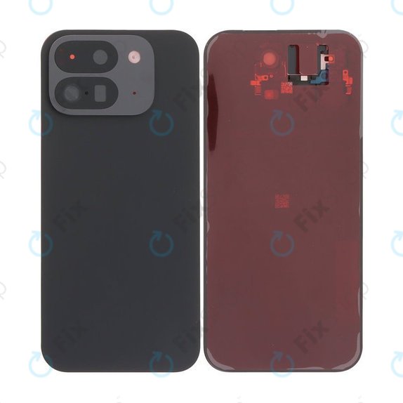 Tylna pokrywa baterii z kompletnym montażem do Google Pixel 9 Pro Fold, Obsidian