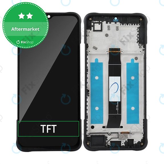 Wyświetlacz do Umidigi G5 Mecha, Ekran dotykowy z ramką, Czarny, Black, TFT