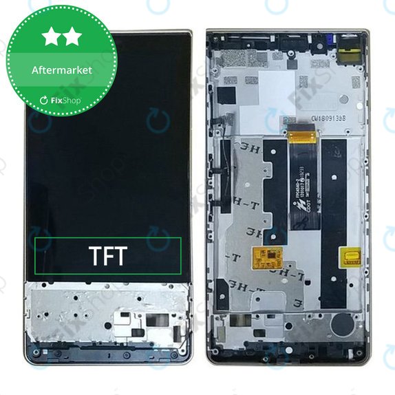 Wyświetlacz do Blackberry Key2 LE, Ekran dotykowy z ramką, Czarny, Black, TFT