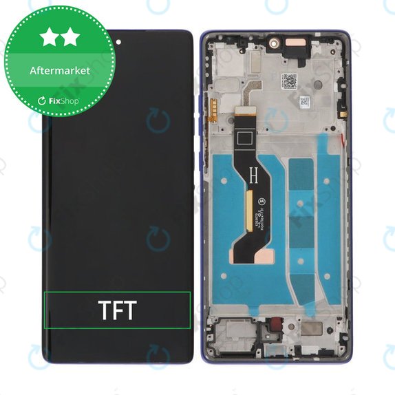 Wyświetlacz do Motorola Moto G85 5G XT2427-3, Ekran dotykowy z ramką, Cobalt Blue, TFT