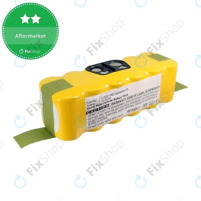 Bateria do iRobot Roomba 500, 600, 700, 800, 900-seria, Scooba 450, Vileda 137173, 11702, GD-Roomba-500, VAC-500NMH-33, Ni-MH, 14,4V 3500mAh