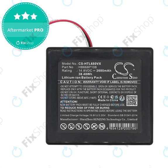 Bateria do Hobot Legee 668, Legee 669, 2600mAh, Li-Ion, 14.8V, HB668P108, HQ