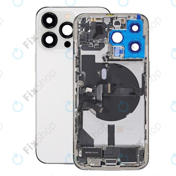 Tylna obudowa z malymi czesciami do iPhone 13 Pro, Srebrny, Silver