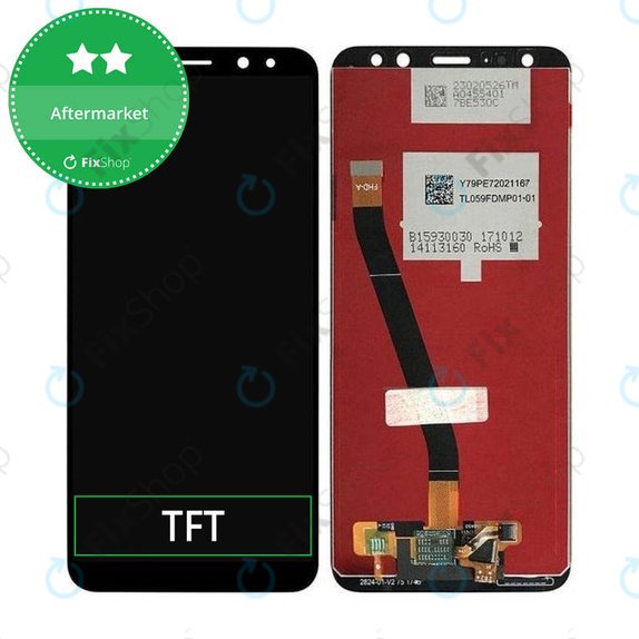 Wyświetlacz do Huawei Mate 10 Lite, Ekran dotykowy bez ramki, Czarny, Black, TFT