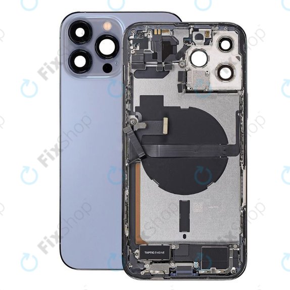 Tylna obudowa z malymi czesciami do iPhone 13 Pro Max, Niebieski, Blue