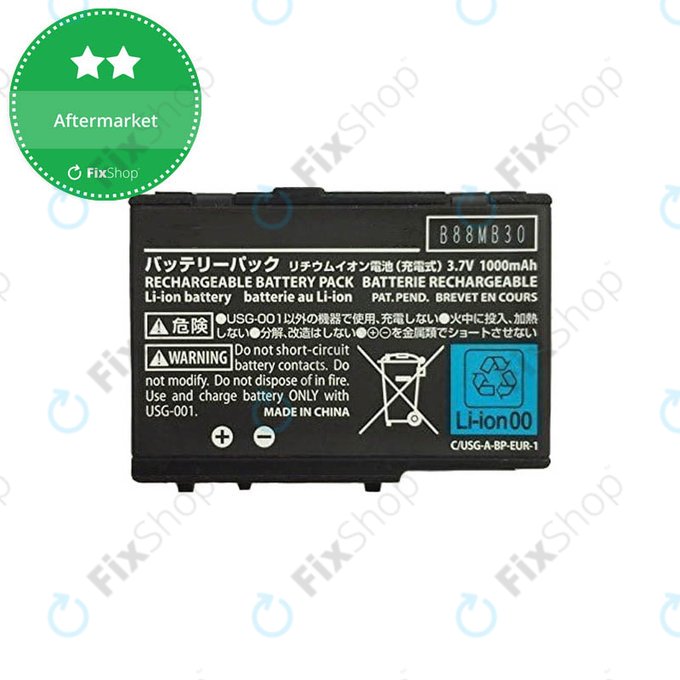 Bateria do Nintendo DS, DS Lite,USG-003 1000mAh