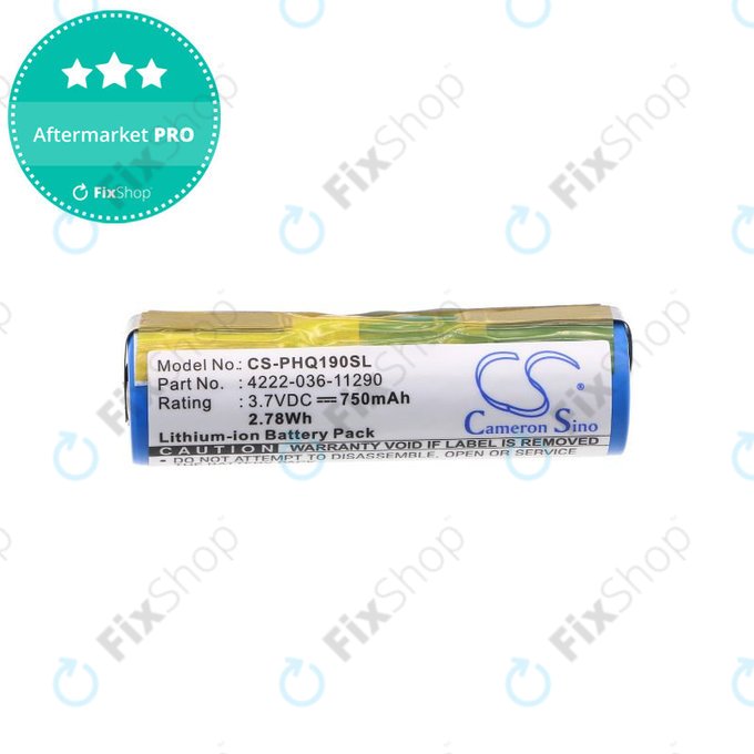 Bateria do Philips 8895XL, 750mAh, Li-Ion, 3.7V, 036-11290, HQ