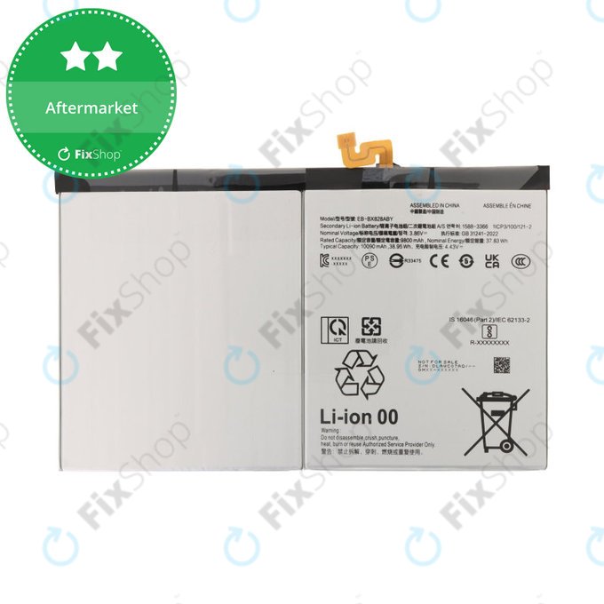 Bateria do Samsung Tab S10+ X820, X826B, EB-BX828ABE, 10900mAh