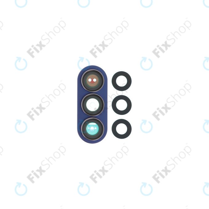 Szkło obiektyvu tylnej kamery z ramką do Samsung Z Fold 7 F966B | Blue Shadow