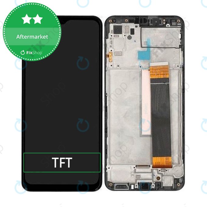 Wyświetlacz do Samsung M33 5G M336B, Ekran dotykowy z ramką, Czarny, Black, TFT