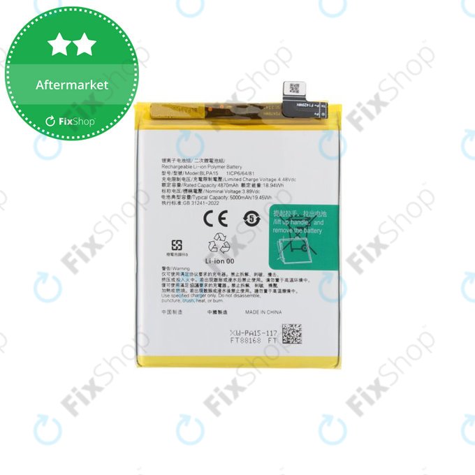 Bateria do Realme 11 Pro RMX3771, 5000mAh