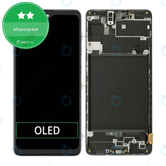 Wyświetlacz OLED do Samsung A71 A715F, Ekran dotykowy z ramką, Mały panel