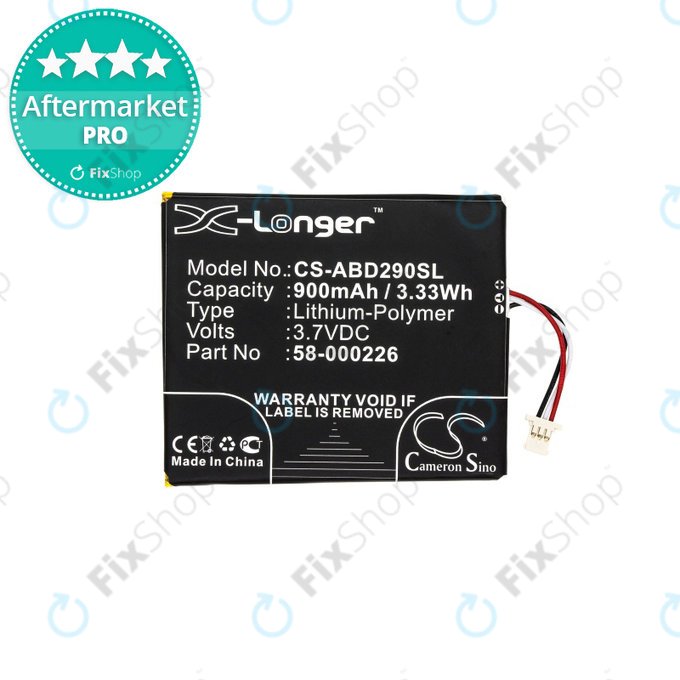 Bateria do Amazon Kindle 10th, Basic 10th, 10th 2019, Touch 2019, 26S1019, 58-000226, 900mAh, HQ