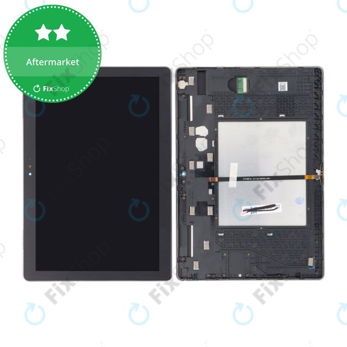 Wyświetlacz do Lenovo Tab M10 TB-X605F, TB-X605N, TB-X605M, Ekran dotykowy z ramką, Czarny, Black, TFT