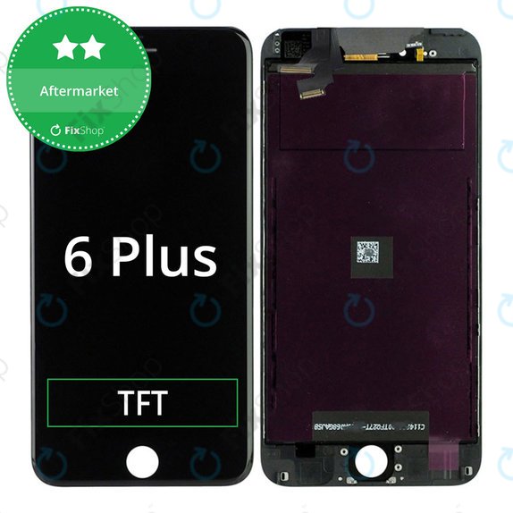 Wyświetlacz dla iPhone 6 Plus, Black, Ekran dotykowy z ramką