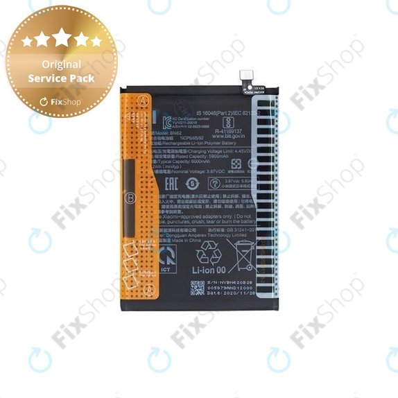 Bateria do Xiaomi Redmi 9T, BN62, 6000mAh, 46020000521G, Genuine Service Pack