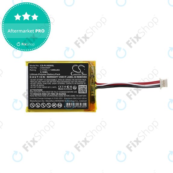 Bateria do Polar V650, 1400mAh, Li-Pol, 3.7V, G484466P, HQ