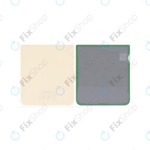 Tylna pokrywa baterii do Samsung Z Flip 3 F711B, GH82-26293B, Kremowy, Cream, Genuine Service Pack