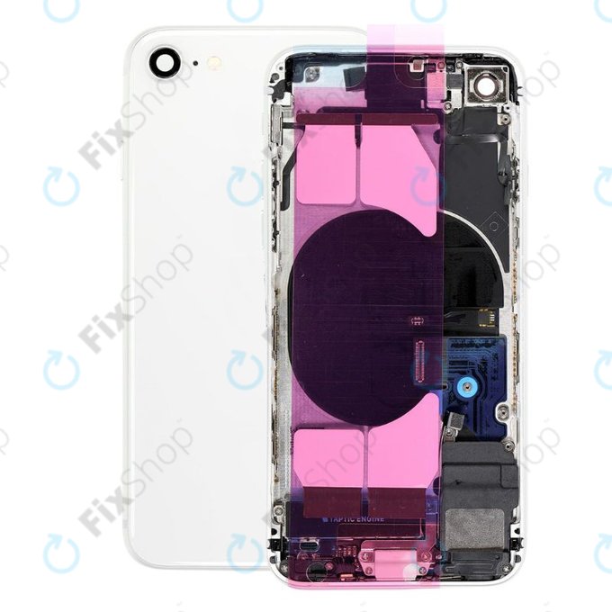 Tylna obudowa z malymi czesciami do iPhone SE (2nd Gen 2020), Biały, White