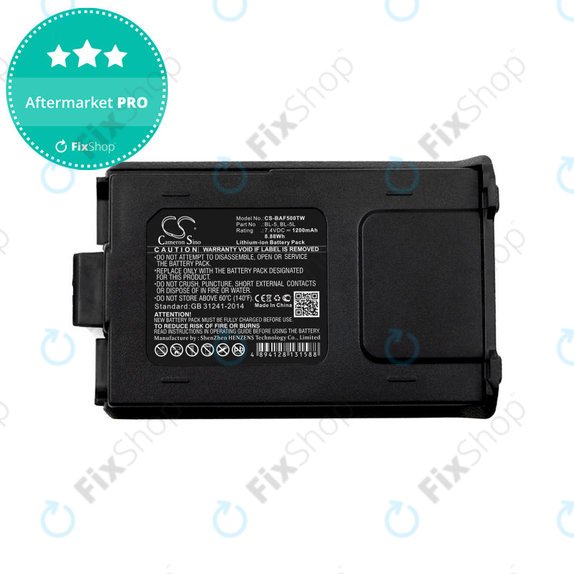 Bateria do Baofeng UV-5R, Baofeng BF-F8, 1200mAh, Li-Ion, 7.4V, BL-5, HQ
