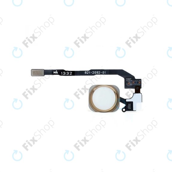Przycisk Home z taśmą flex do iPhone 5S, SE, Złoty, Gold