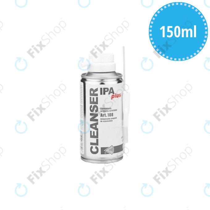 Cleaning Spray With Brush, Isopropanol 100% (150ml), Cleanser IPA Plus